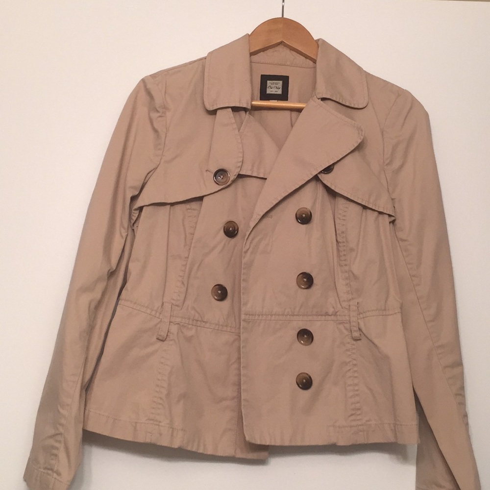 Old navy beige blazer jacket size M 100%cotton